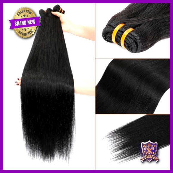 16A Raw Straight Human Hair Bundles, 100% Virgin Burmese, 4x100g main image 6